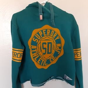 Wmns Superdry Cropped Raw Edge Hem